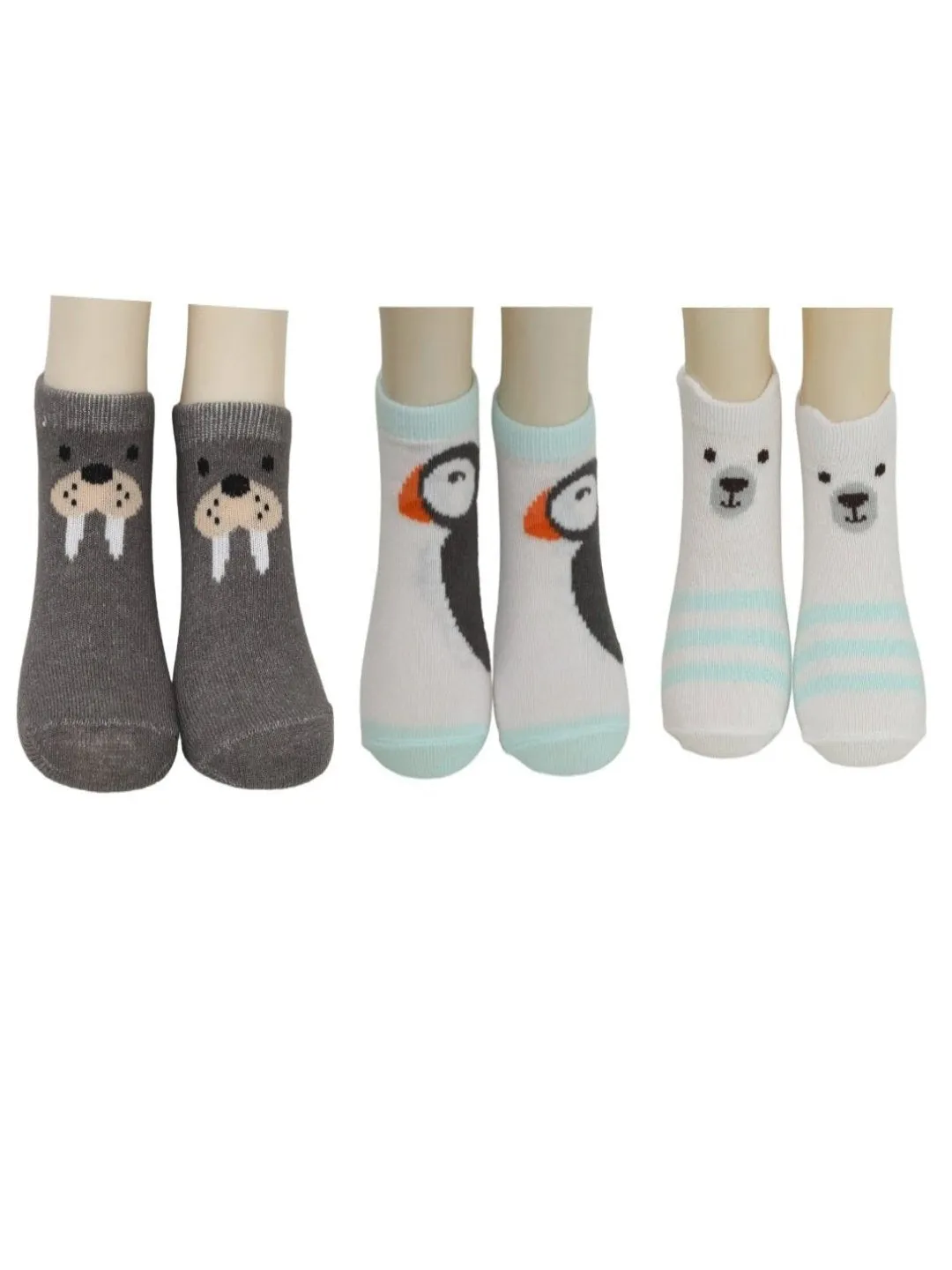 Cuddly Critters Bear and Koala Socks Set for Baby Boys