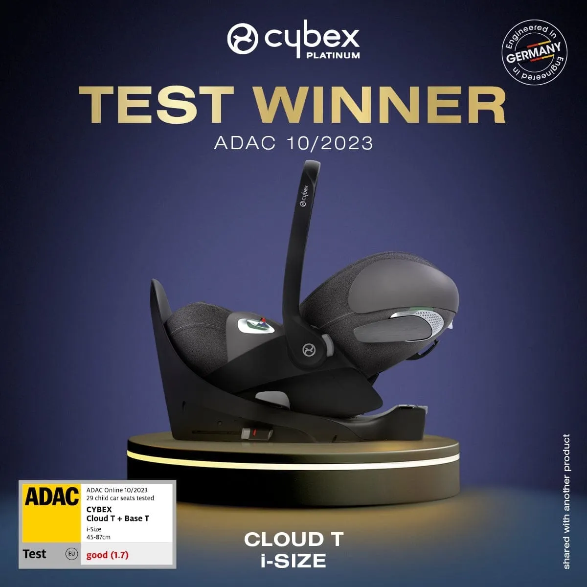 Cybex Cloud T Car Seat  Sepia Black