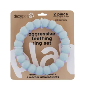 Dexypaws - Aggressive Teething Ring Set
