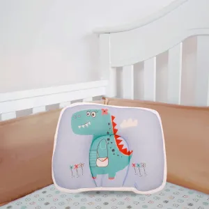 Dino Blue Cotton Baby Pillow