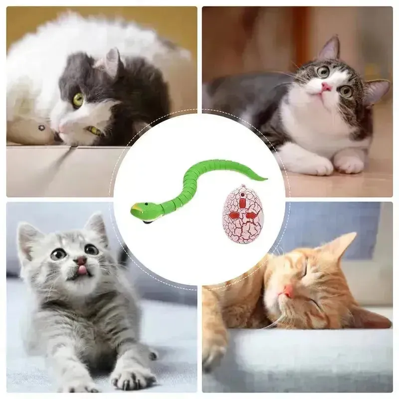 Electric Cat Snake Toy with Remote Control