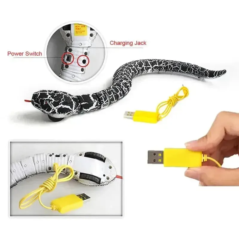Electric Cat Snake Toy with Remote Control