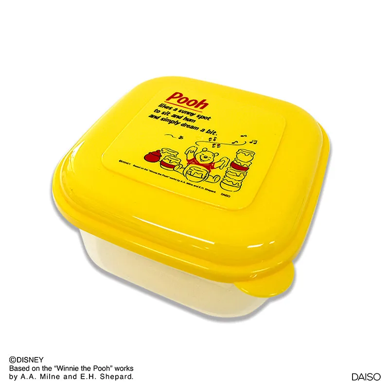 Fresh microwave oven container square Winnie-the-Pooh