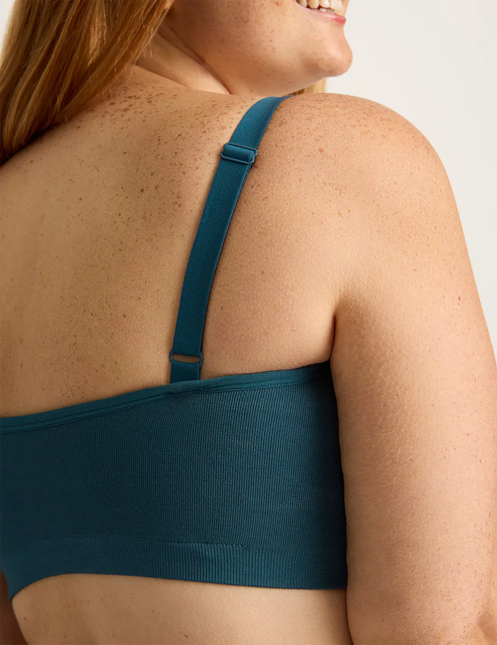 Full Bust Wireless Bra - Teal