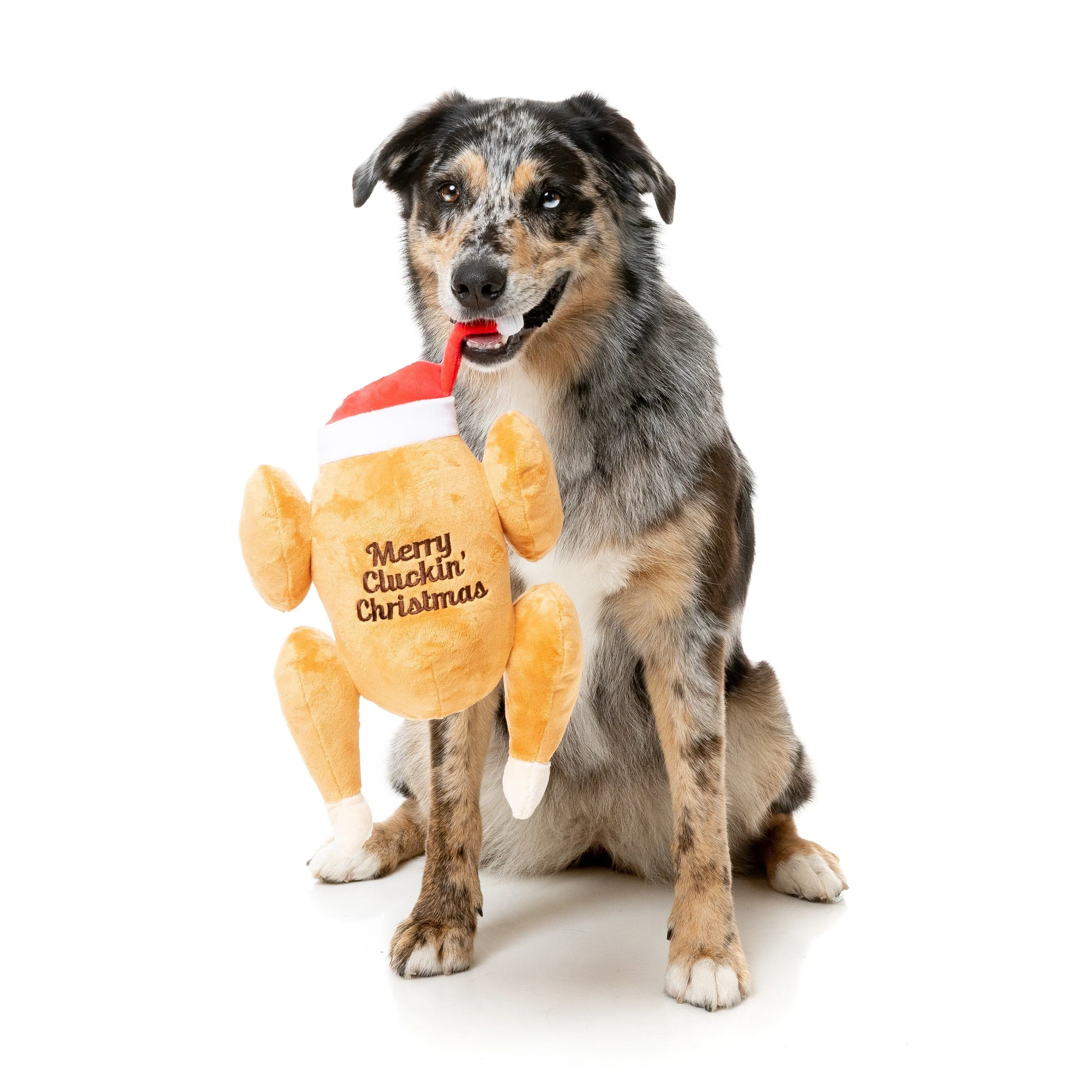 FuzzYard Christmas Merry Cluckin Christmas Soft Dog Toy Large