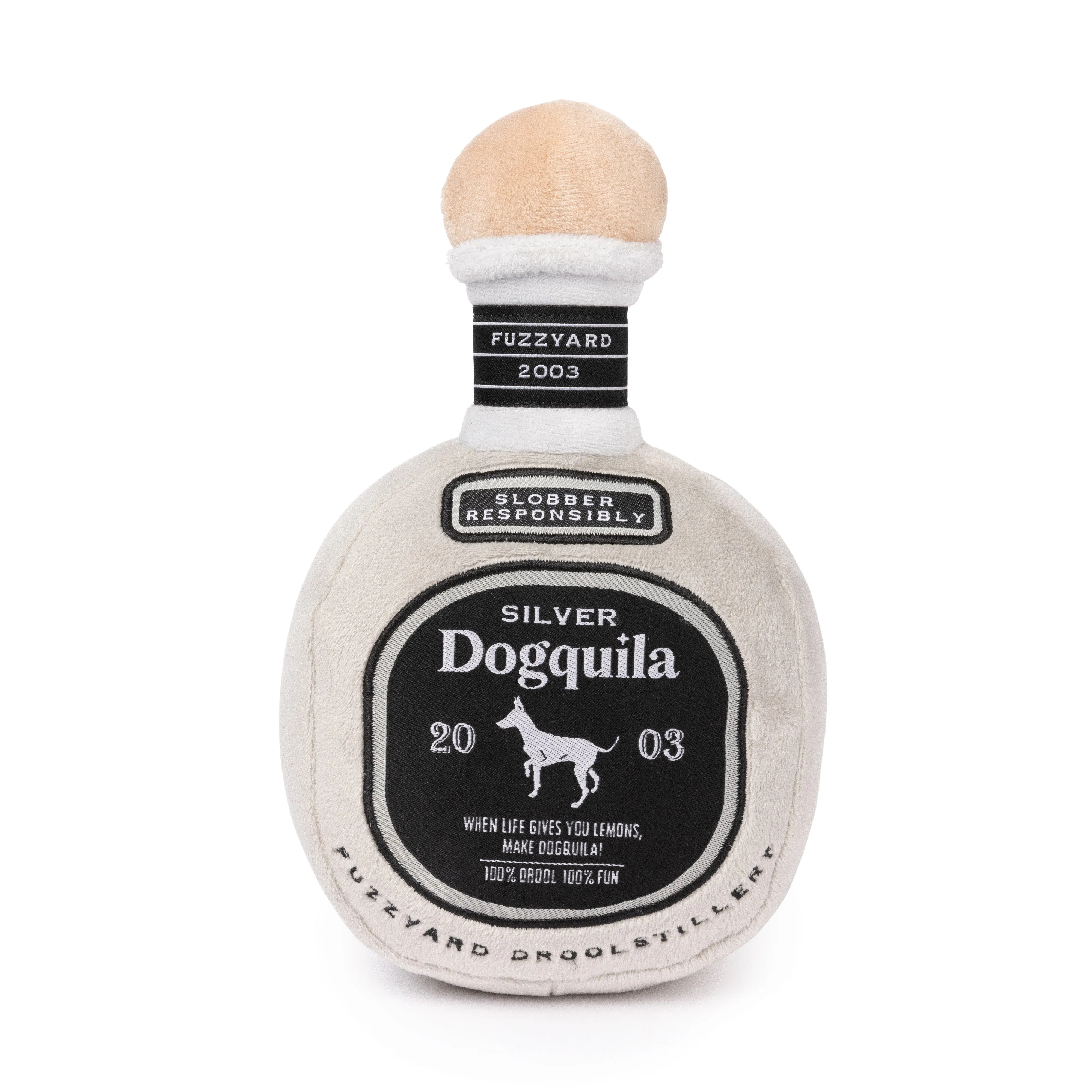 Fuzzyard Dog Toy Silver Dogquila^^^