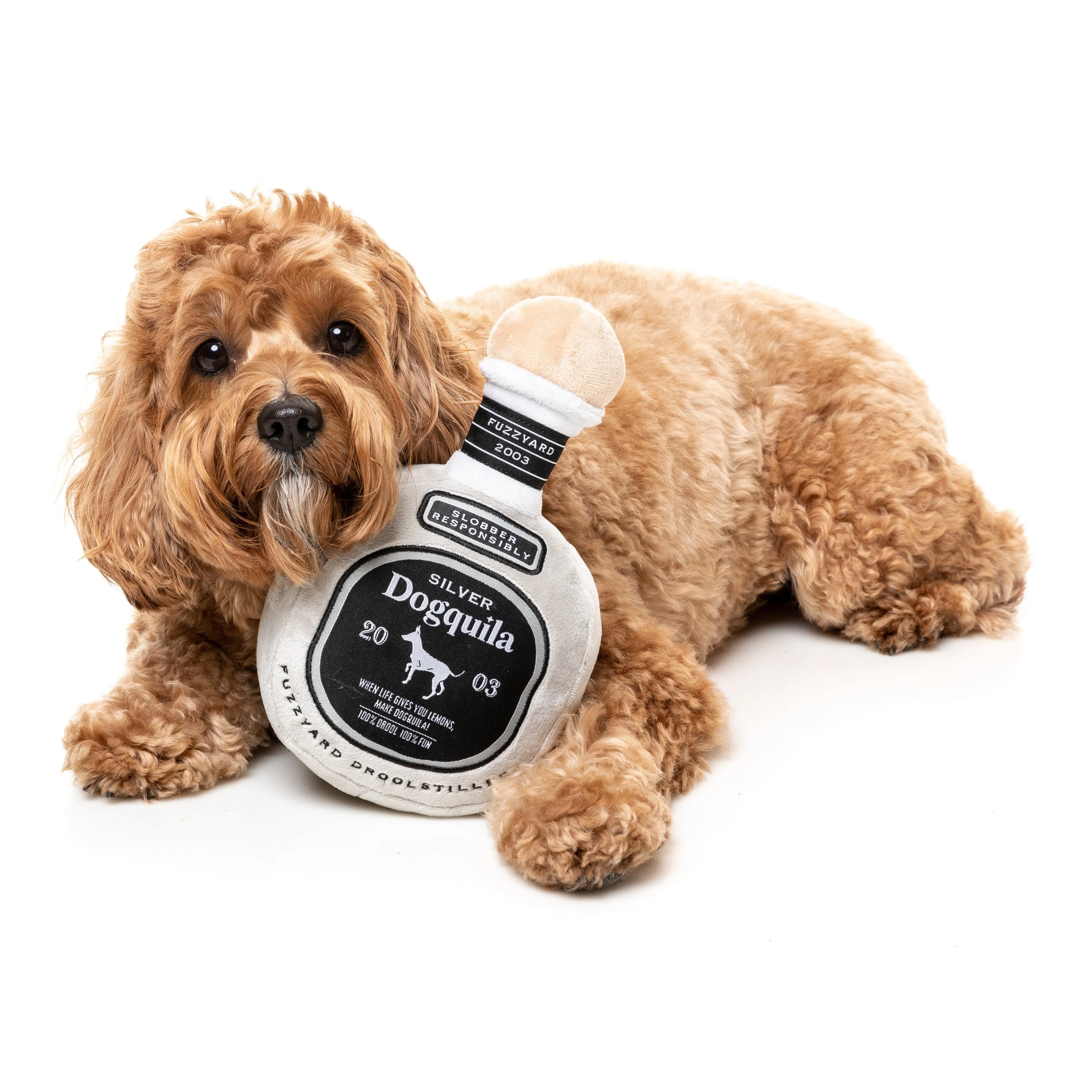 Fuzzyard Dog Toy Silver Dogquila^^^