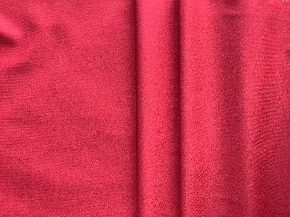 Glossy Cherry Red Nylon Swimsuit Knit