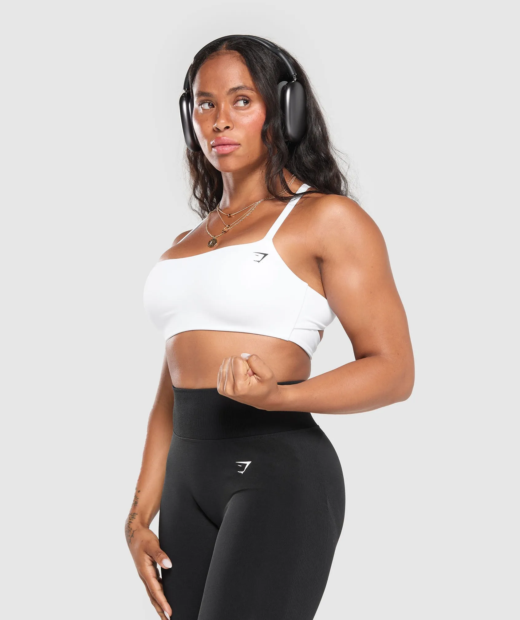 Gymshark Cross Back Bra - White