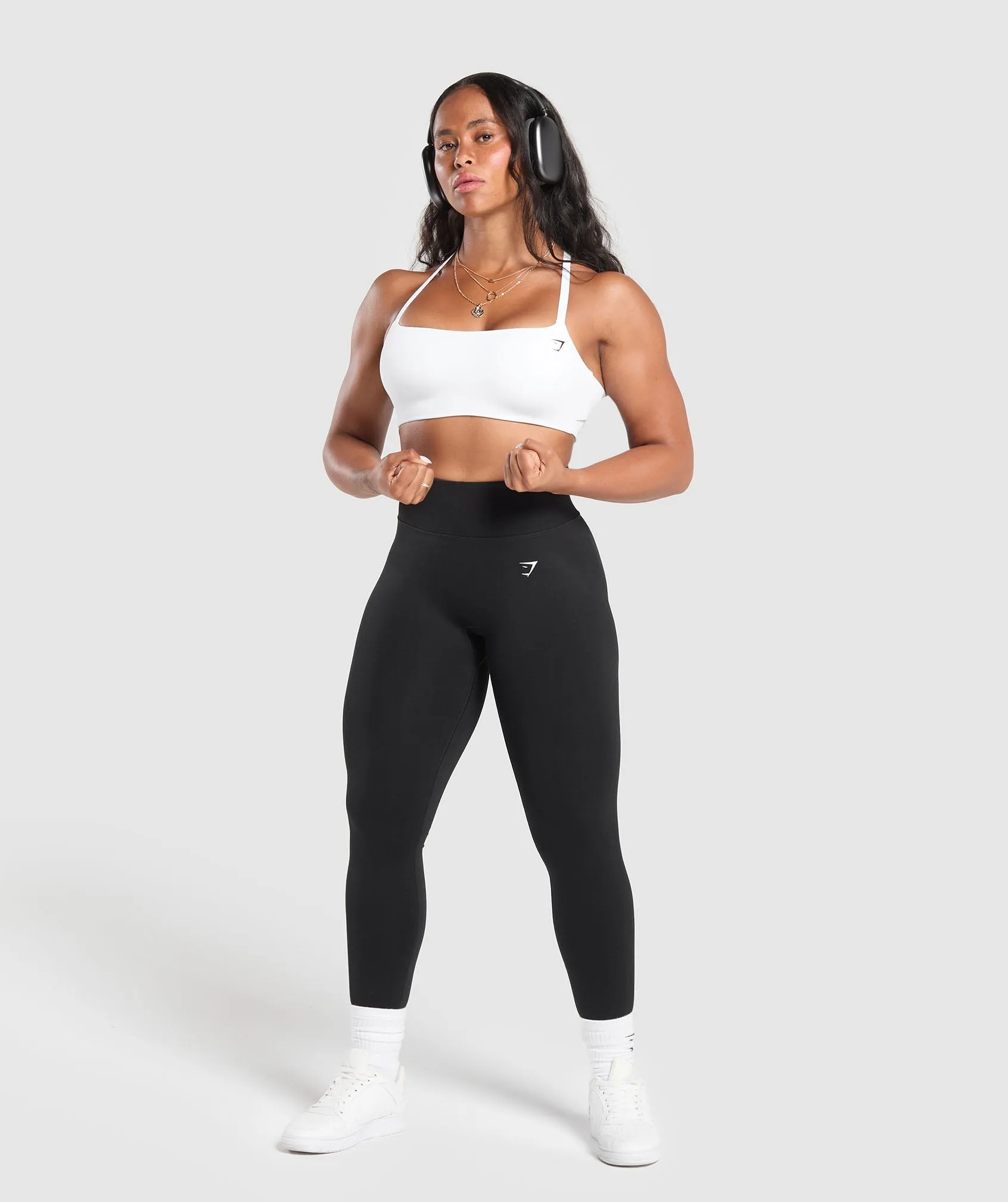 Gymshark Cross Back Bra - White