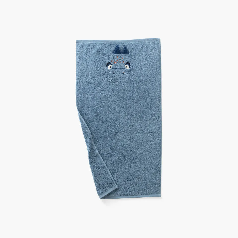 Happyful sky blue cotton hand towel