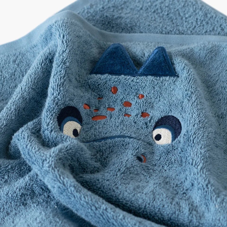 Happyful sky blue cotton hand towel