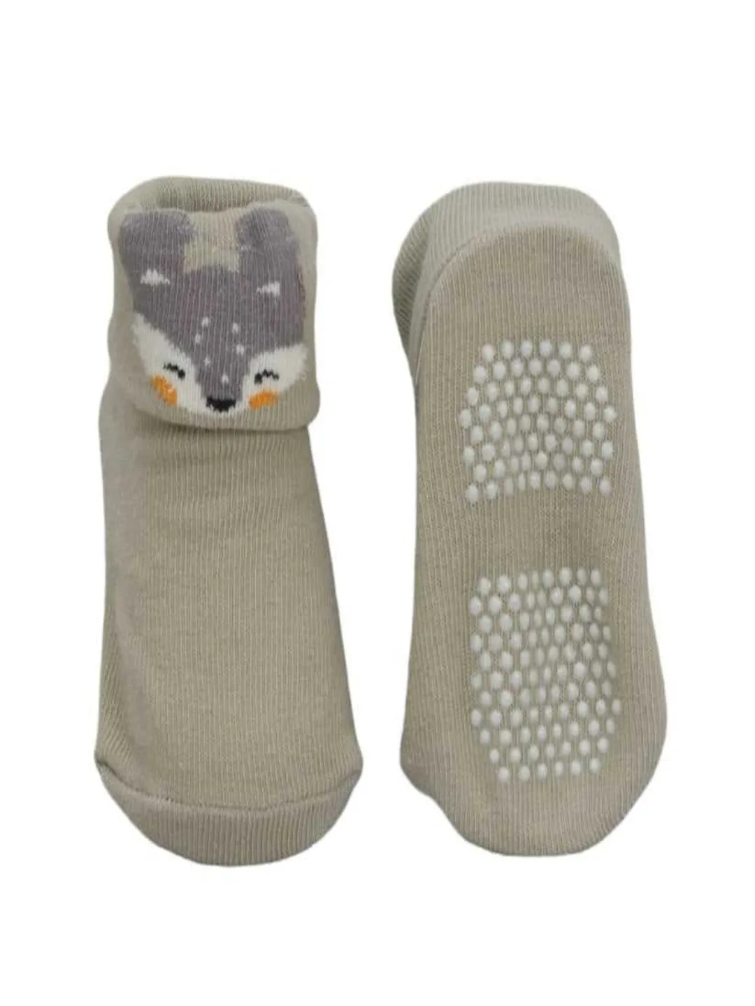 Jungle Pals" - Cozy Giraffe & Puppy Socks Set for Baby Boys