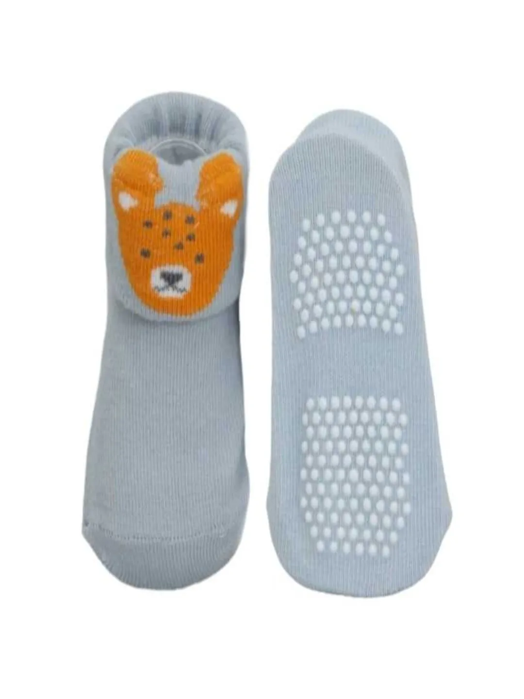 Jungle Pals" - Cozy Giraffe & Puppy Socks Set for Baby Boys