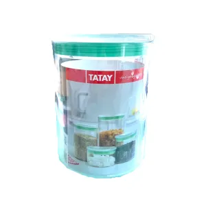 Kitchen Jar 1L Transparent   Green