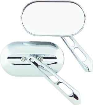 Kuryakyn Magnum Mirrors Small Flat Glass Chrome