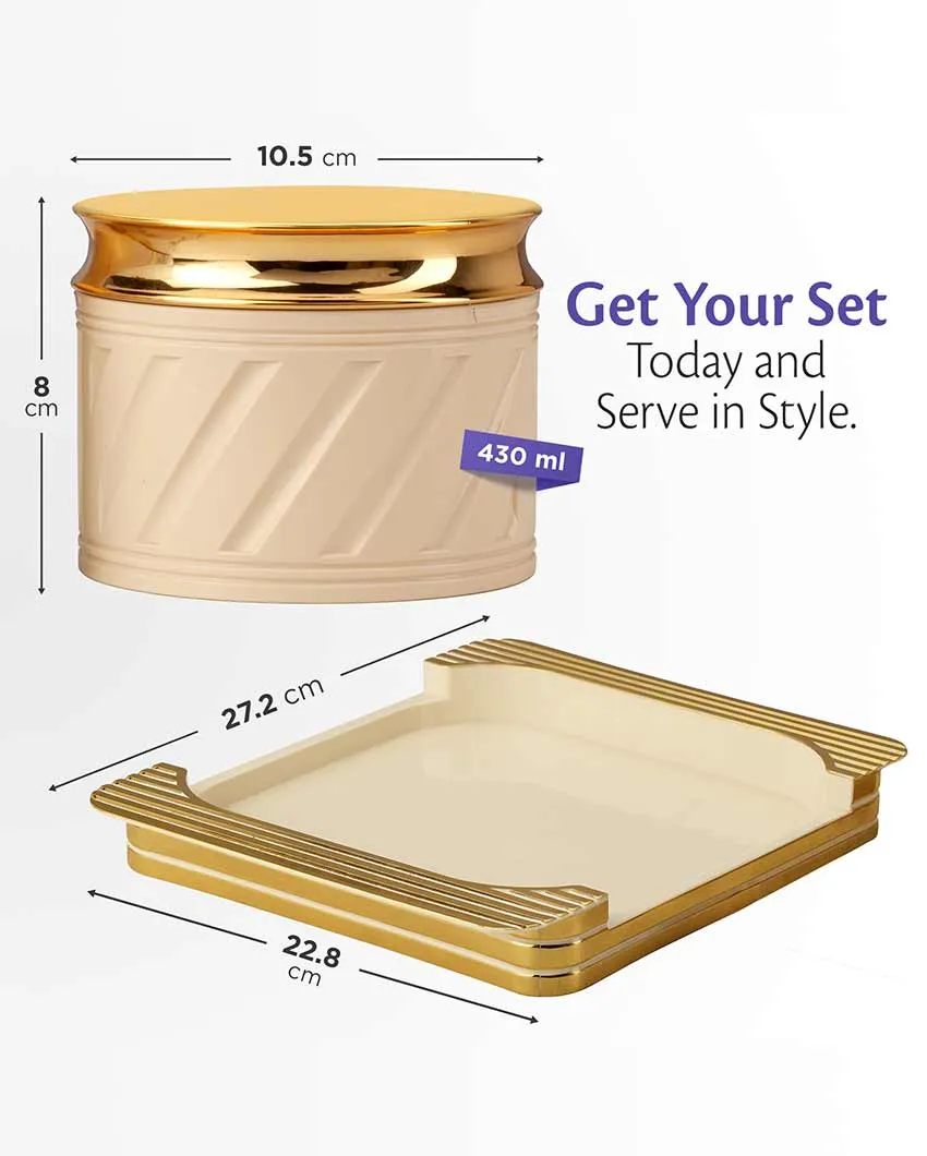 Lavish Design Polypropylene Serving Containers | Set Of 4 | 430 ml