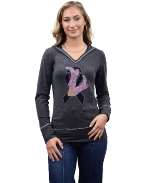 Liberty Wear Collection Tops: Hoodie Let's Go Girls
