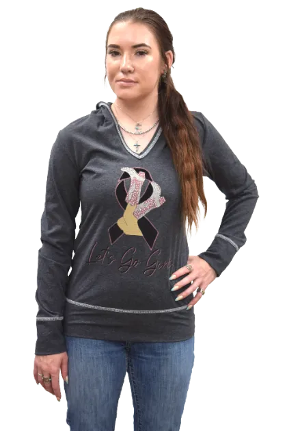 Liberty Wear Collection Tops: Hoodie Let's Go Girls
