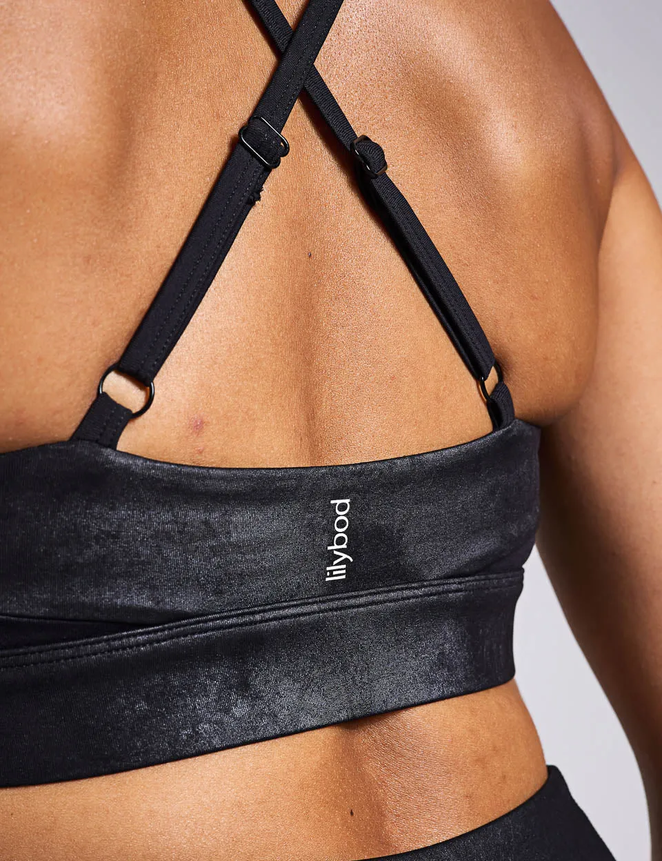 Limit High-Shine Sports Bra - Animal Black