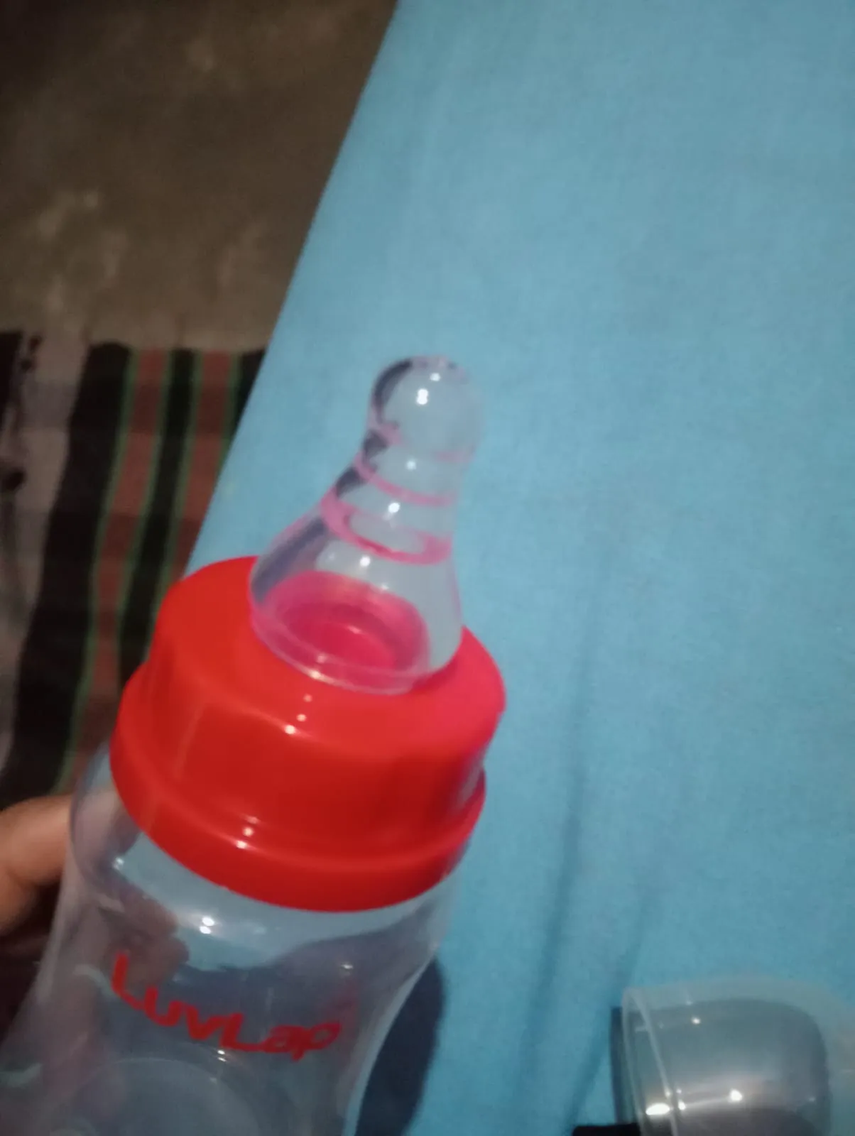 LUVLAP Adore Manual Breast Pump with 3 Bottles