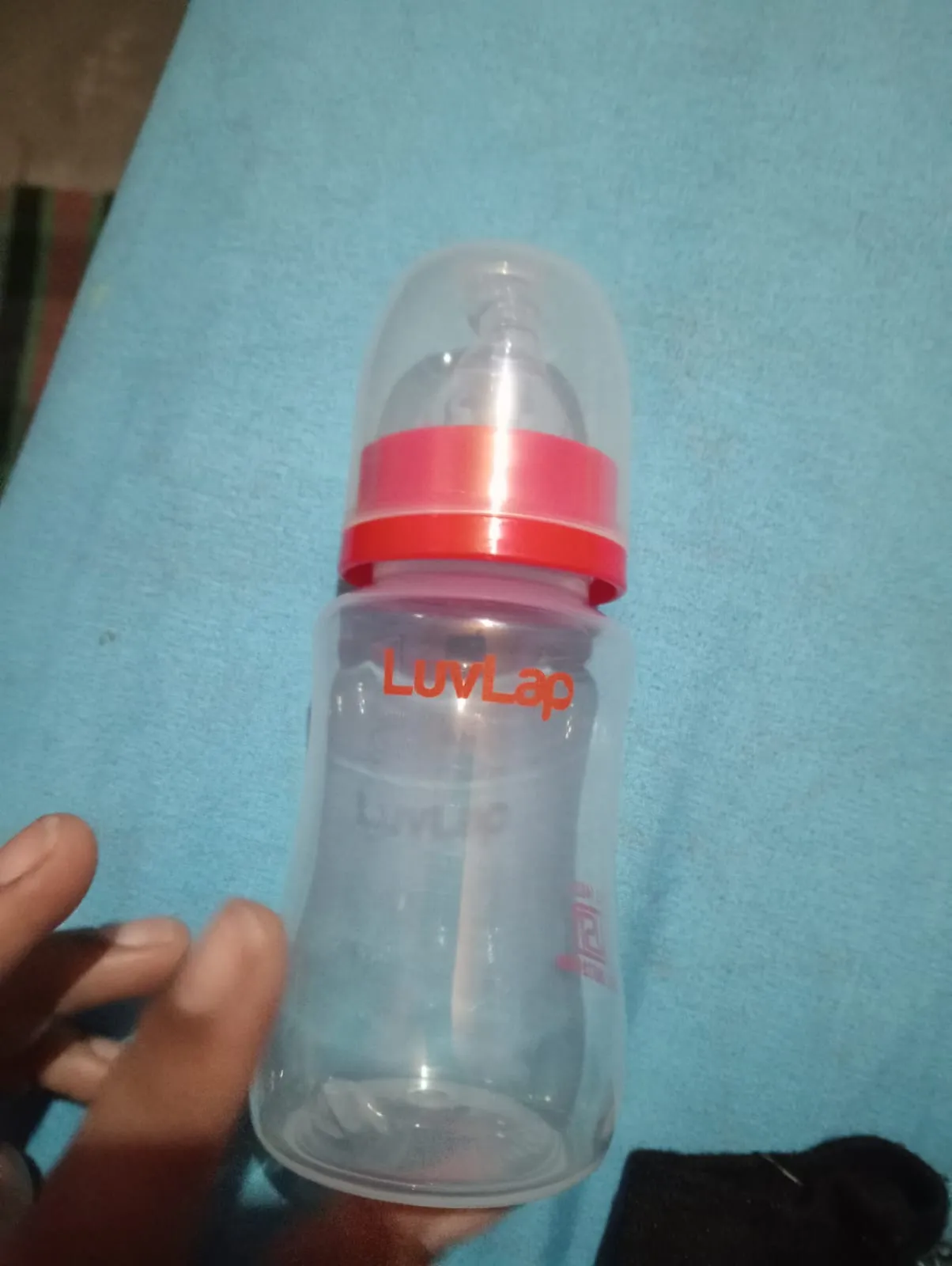LUVLAP Adore Manual Breast Pump with 3 Bottles