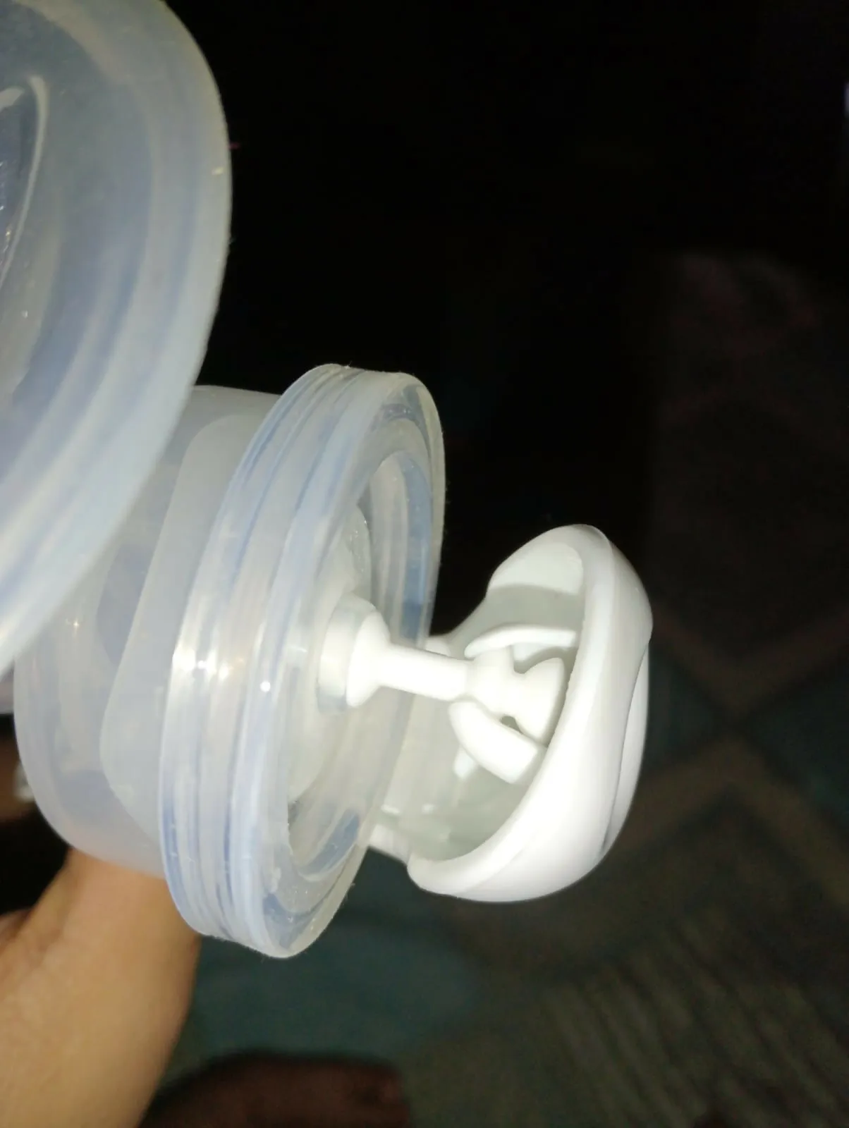 LUVLAP Adore Manual Breast Pump with 3 Bottles