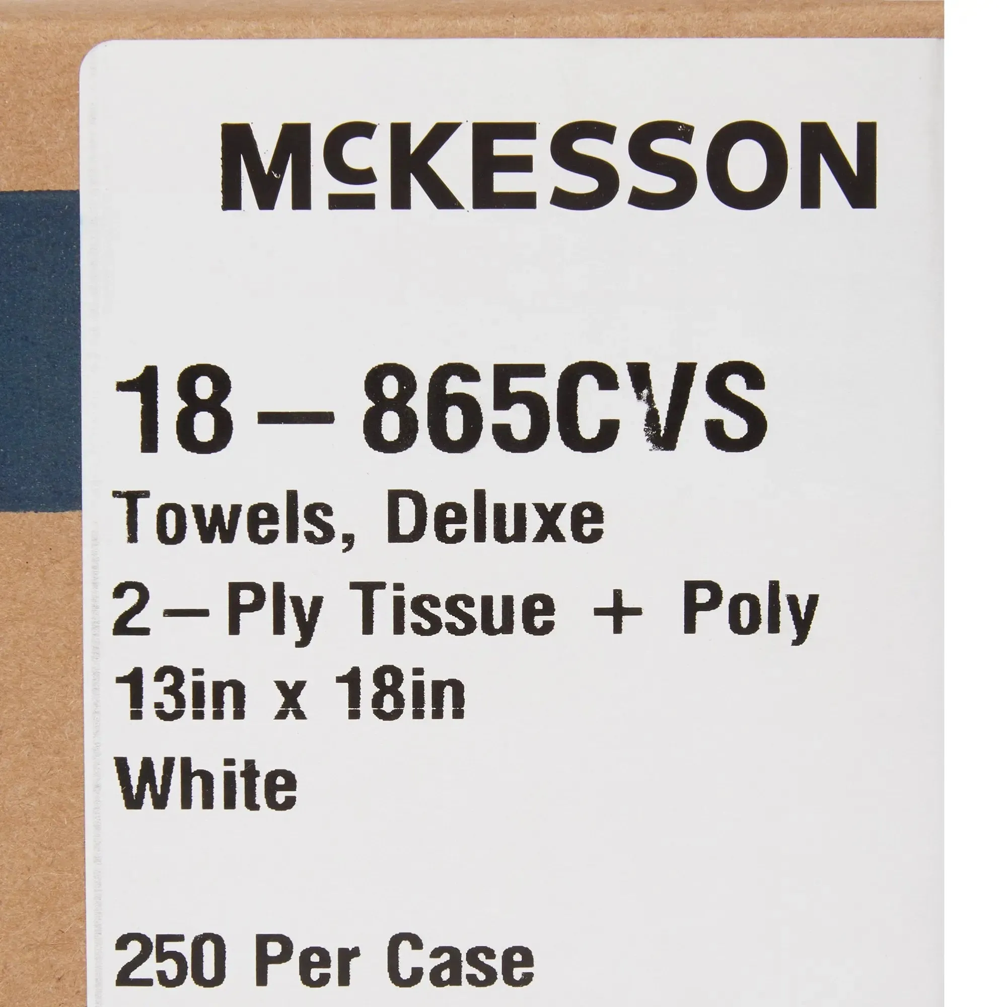 McKesson Deluxe White Procedure Towel, 13 x 18 Inch