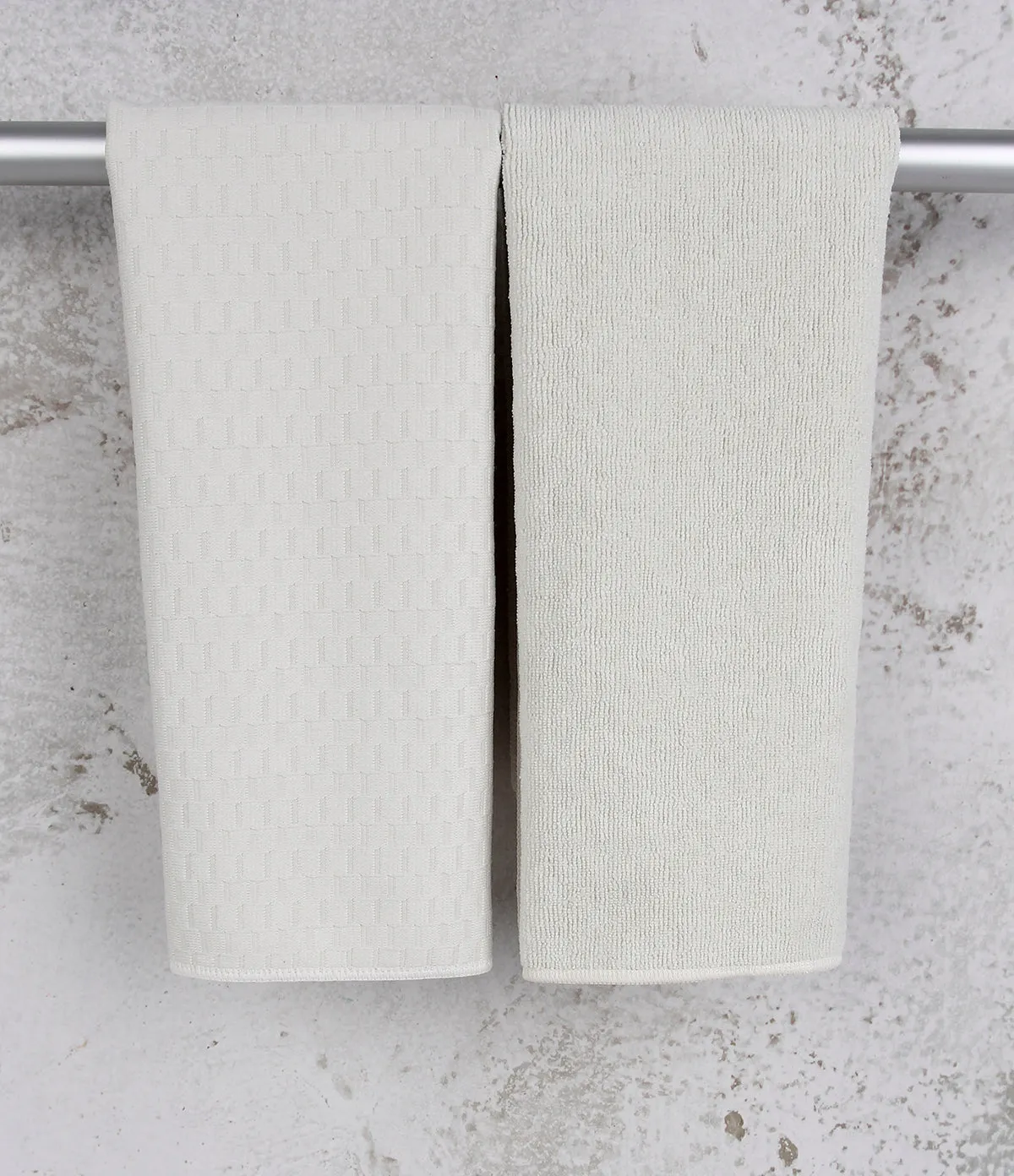 Microfiber Dish Towels, Set of 2, White