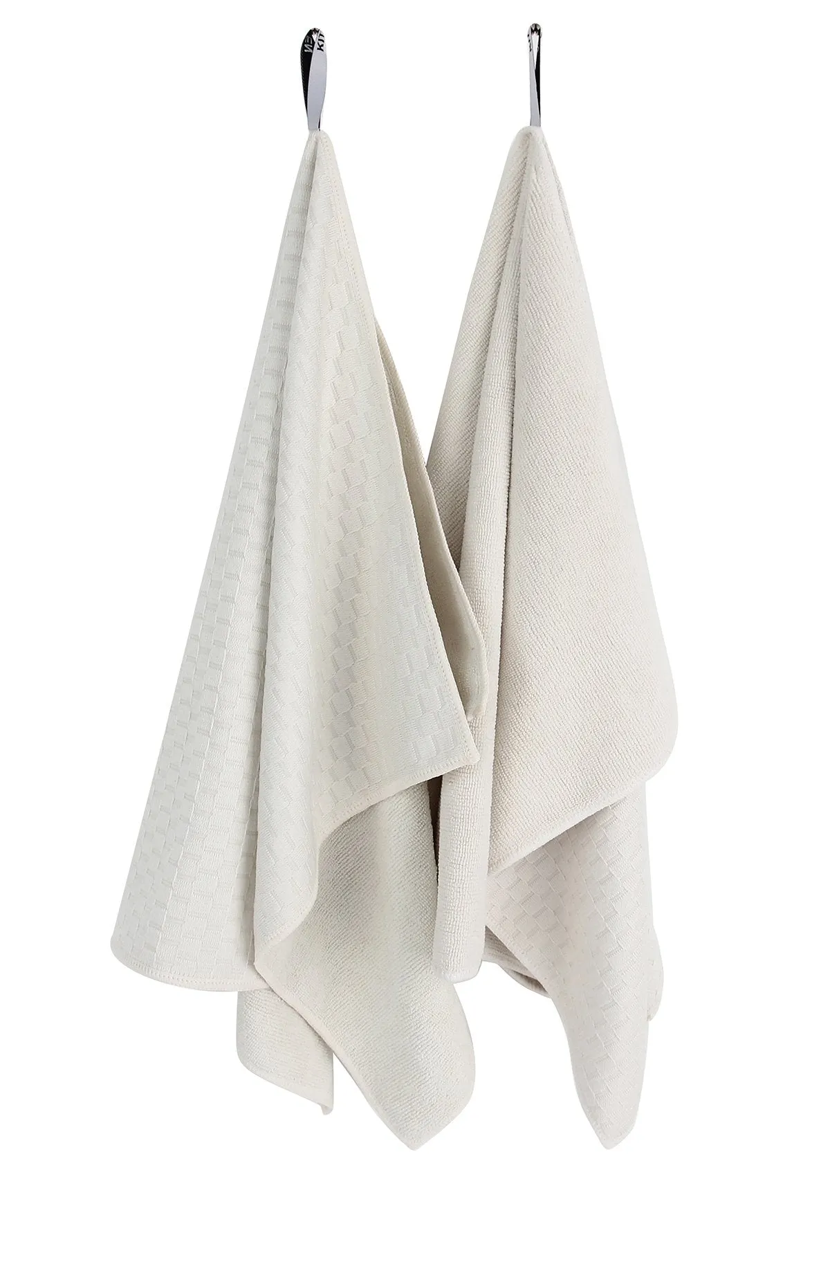 Microfiber Dish Towels, Set of 2, White