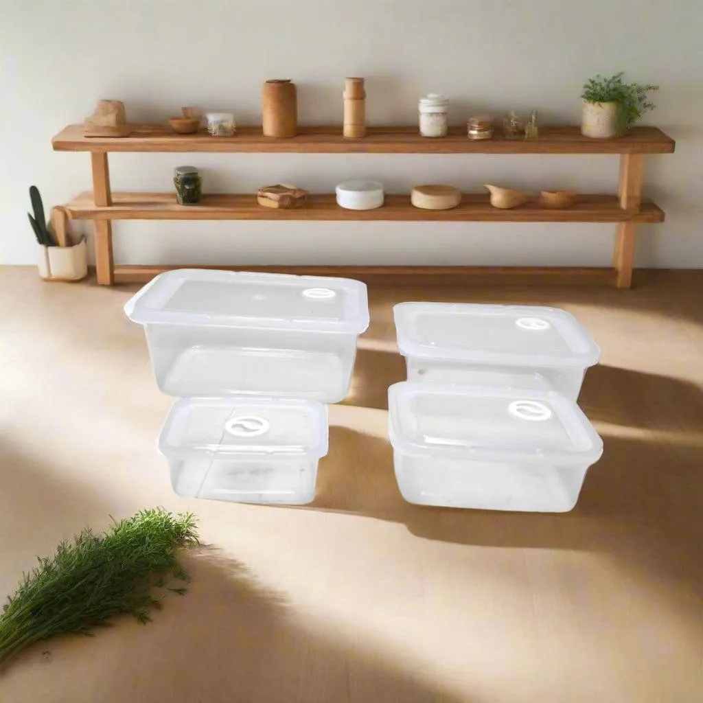 Multi Purpose Kitchen Storage Food Container - 4 Pcs