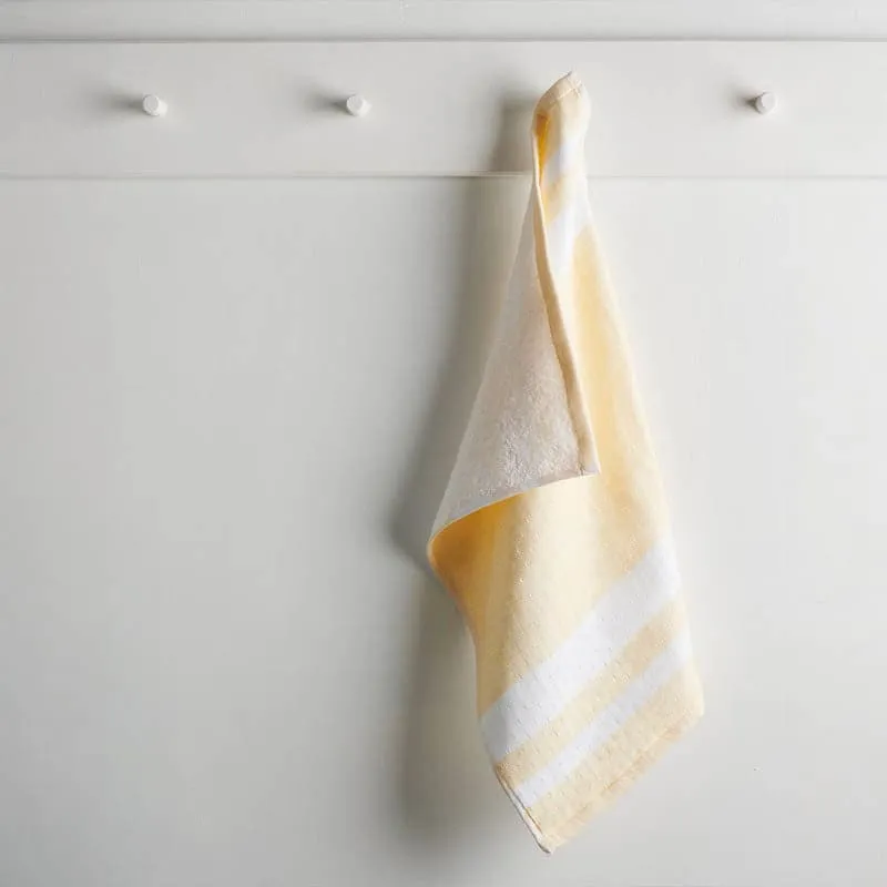 Nash Cotton Terry Hand Towel (Melon) - Set Of Two