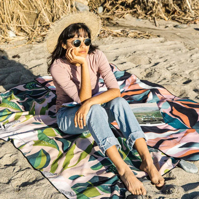 Nomadix Monstera Green Pink | Original Towel