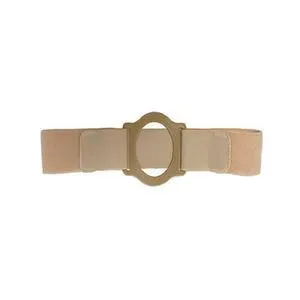 Nu-Comfort 2" Wide Beige Support Belt 2-5/8" I.D. Ring Plate 36"-40" Waist Large, Latex-Free
