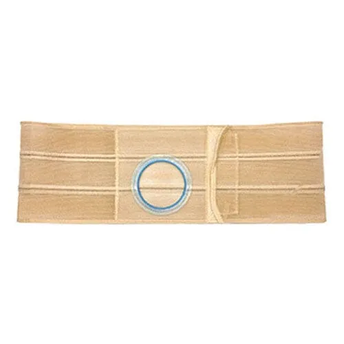 Nu-Hope Support Belt, Original Flat Panel, 2-3/4'' Stoma, 6'' Wide, Right, 1" from Bottom, Prolapse Strap, XL (41" to 47" Waist), Beige