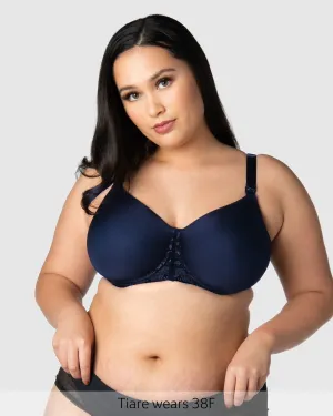 OBSESSION NAVY CONTOUR NURSING BRA