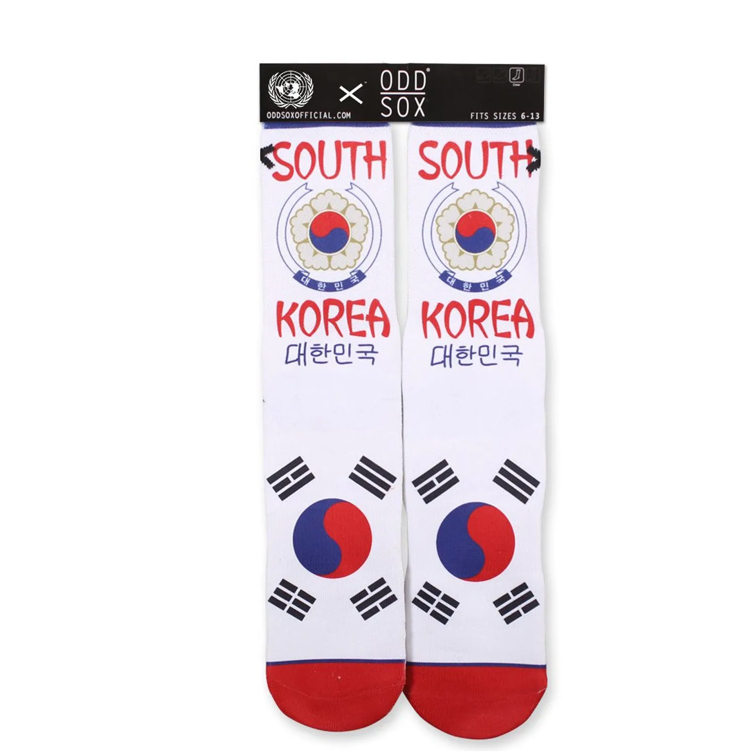 Odd Sox Men's Crew Socks - South Korea