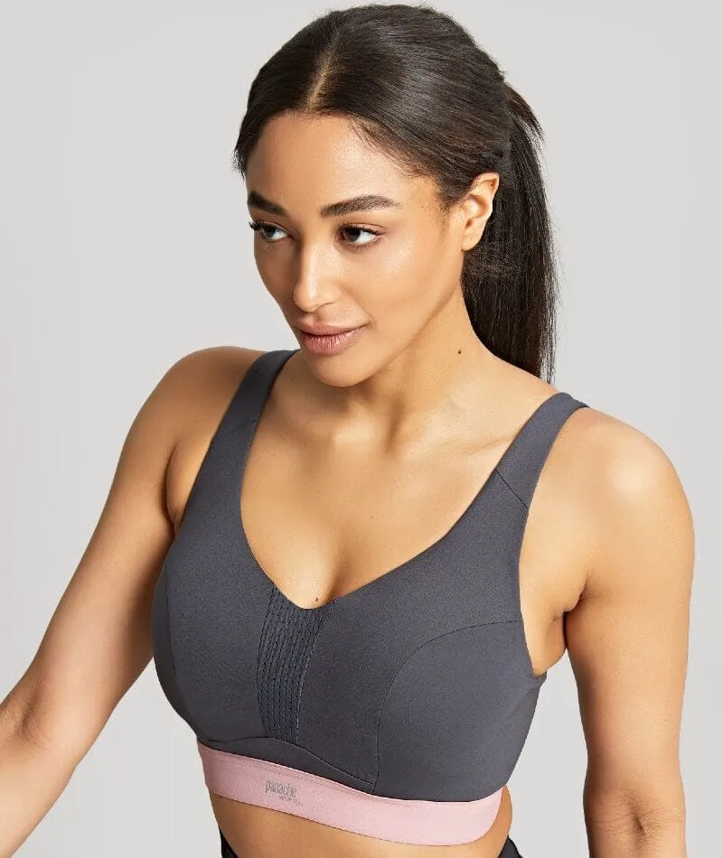 Panache Sport Endurance Ultra Perform Non Padded Underwire Sports Bra - Charcoal