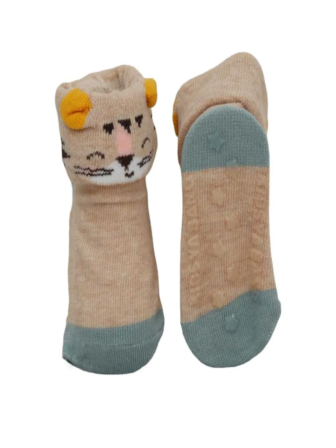 Paw Steps - Soft Animal-Themed Anti-skid Socks for Baby Boys