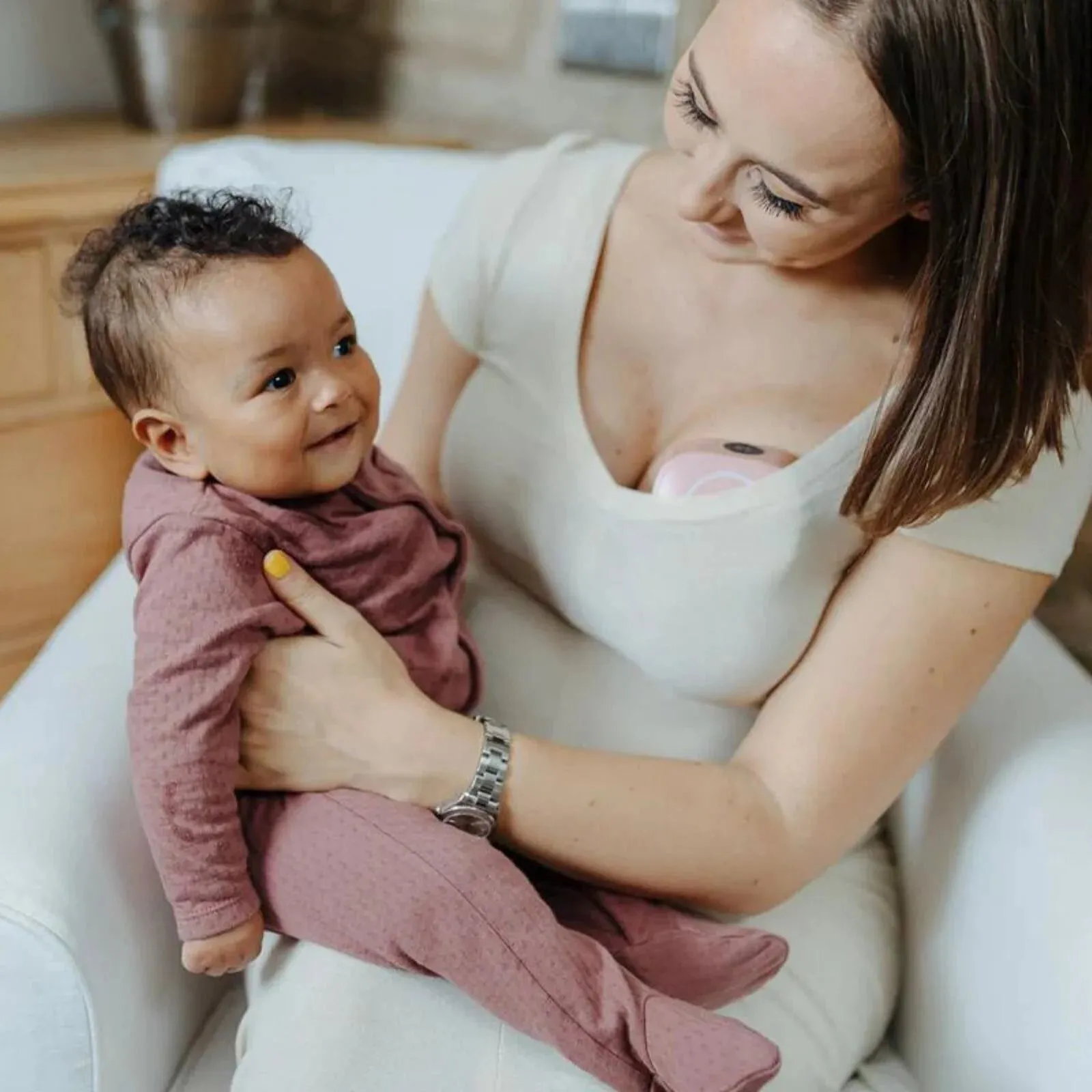 Pippeta Wearable Electric Breast Pump - Ash Rose