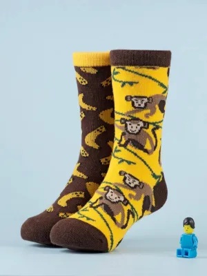 Playful Jungle Animal Theme  Socks for Boys