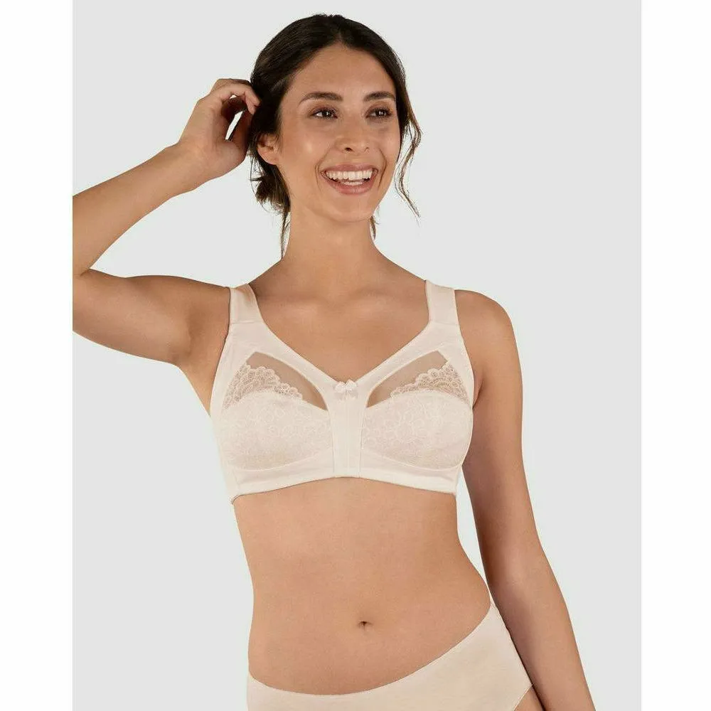 Plus Size Wide Strap Soft Cup Wirefree Bra