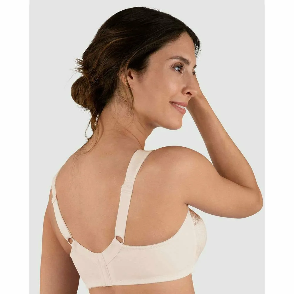 Plus Size Wide Strap Soft Cup Wirefree Bra