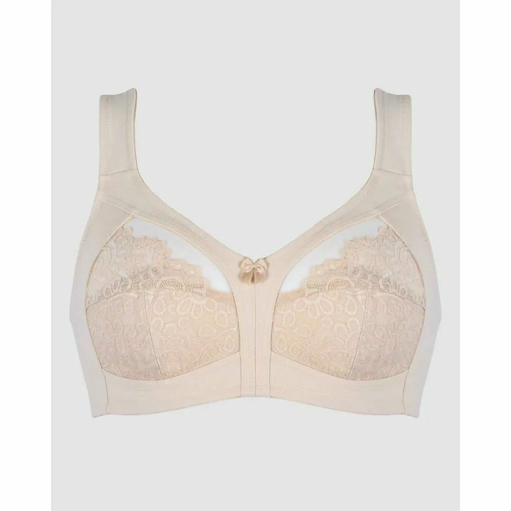 Plus Size Wide Strap Soft Cup Wirefree Bra