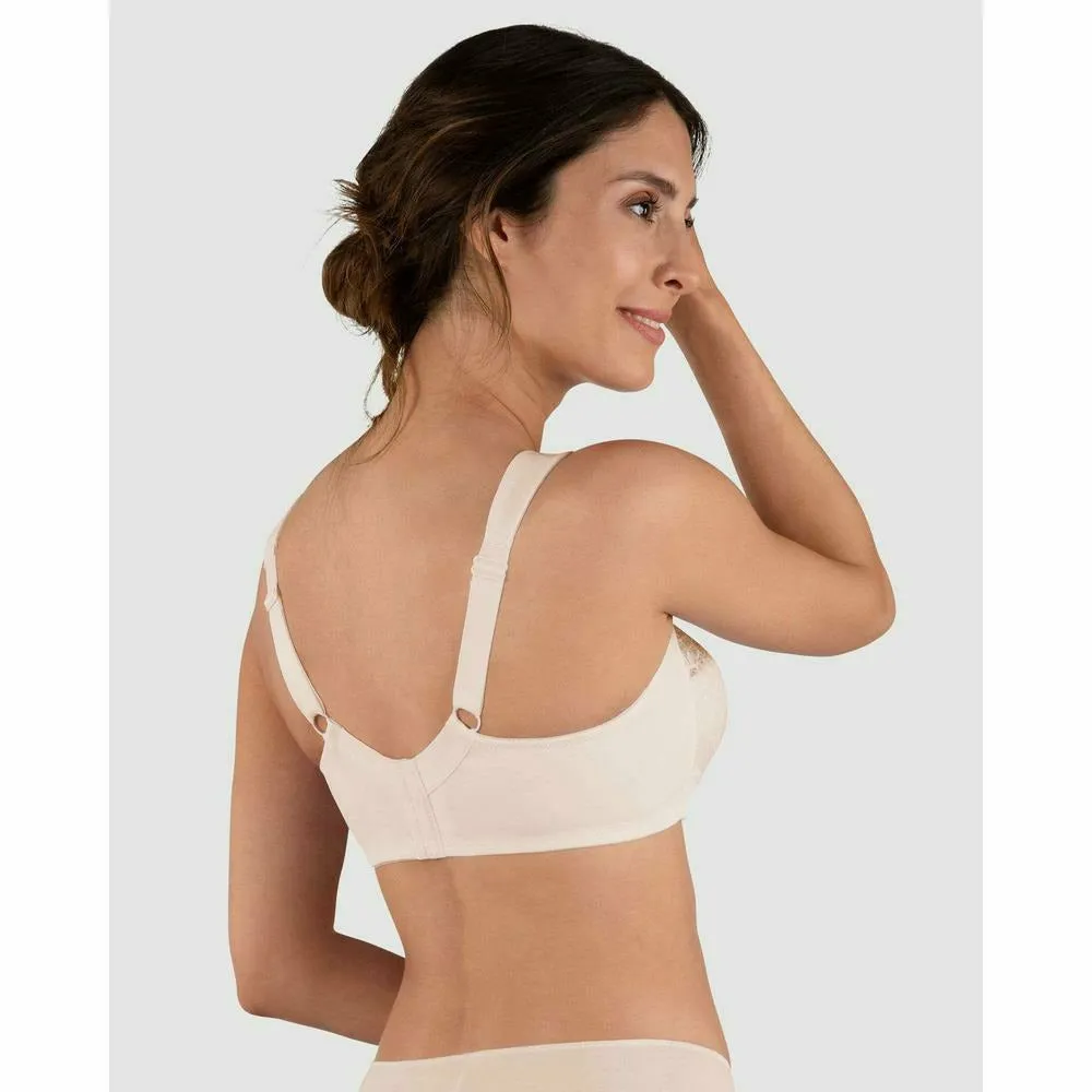 Plus Size Wide Strap Soft Cup Wirefree Bra