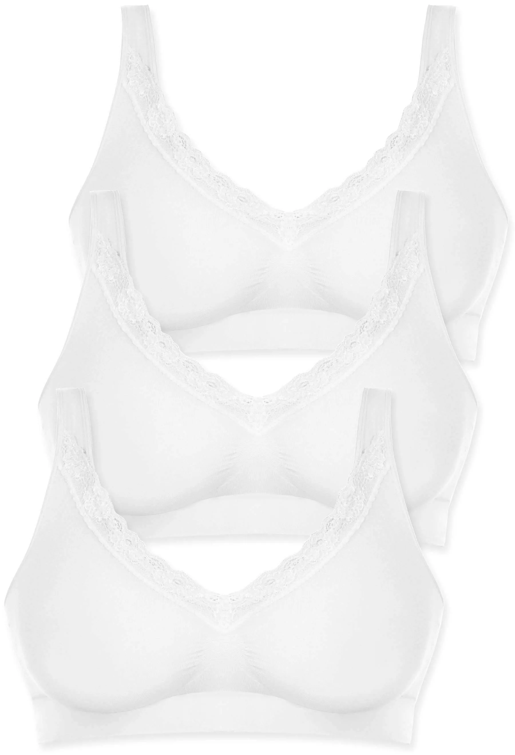 Pregnancy Cotton Pull On Sleep Bra - 3 Pack