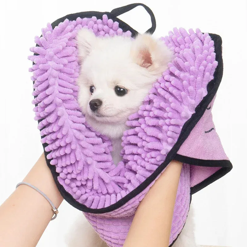 Quick-Dry Soft Bath Robe Dog Towel, Ultra Absorbent