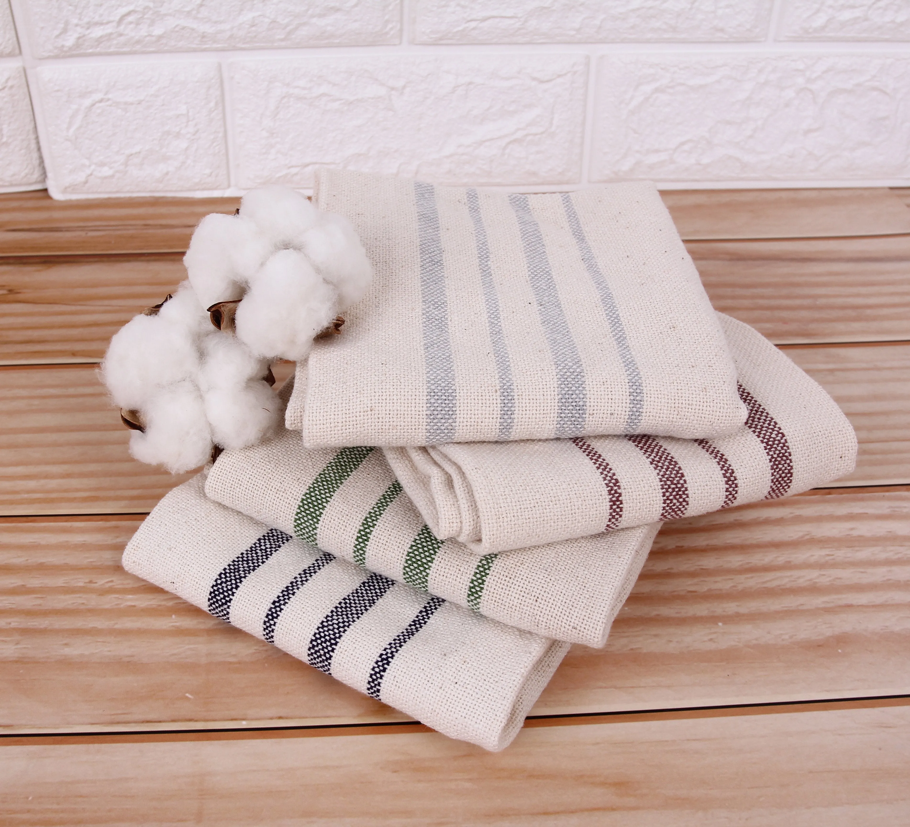 Recycled Cotton Kitchen Towels - 4 Pack