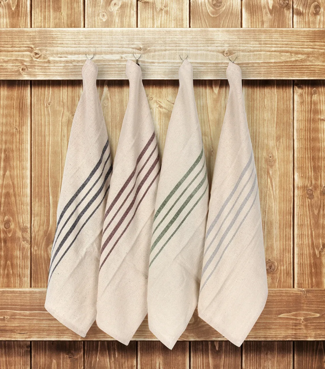 Recycled Cotton Kitchen Towels - 4 Pack