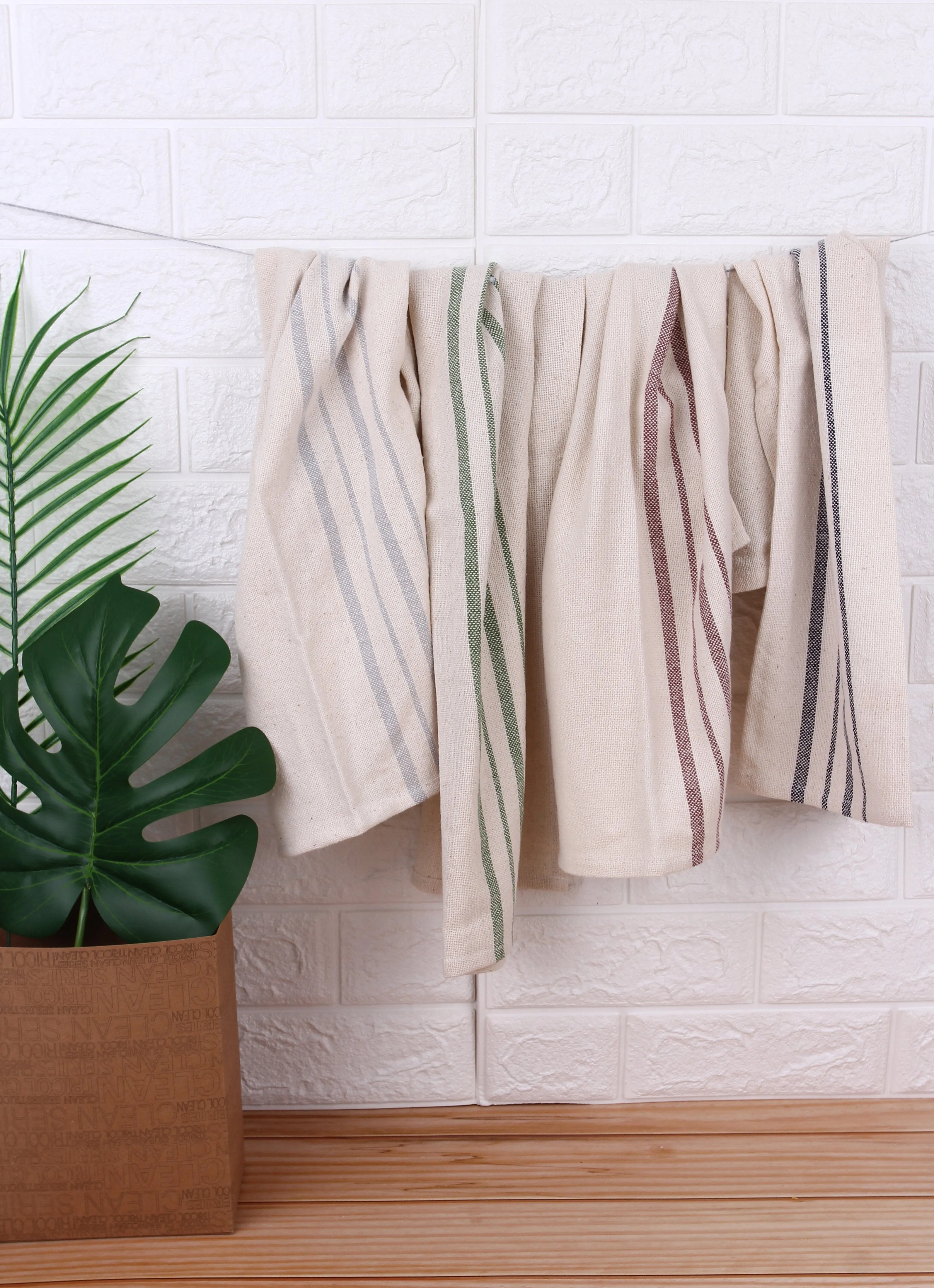 Recycled Cotton Kitchen Towels - 4 Pack